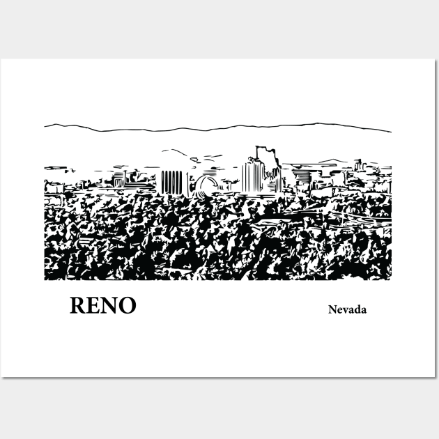 Reno - Nevada Wall Art by Lakeric